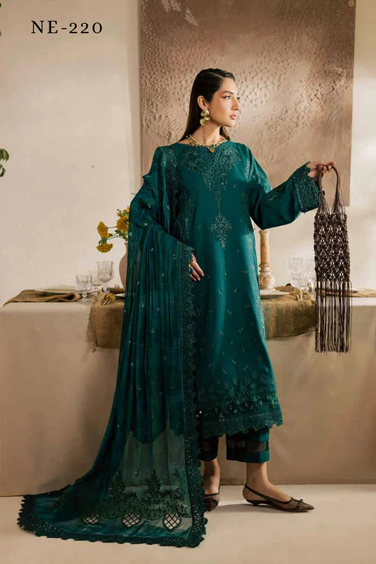 Nureh - Exclusive Luxury Lawn Karandi Collection Vol 1 - NE-220 - Unstitched