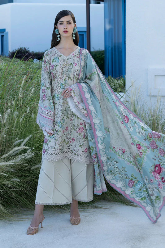 Picture of Elaf - Santorini Prints Collection - EPN-8B Fairytale - Unstitched - Available at Raja Sahib