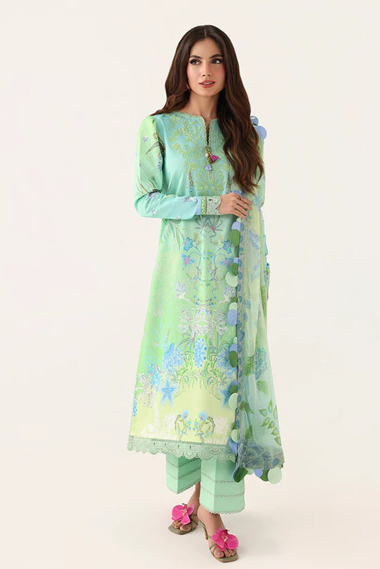 Picture of Roheenaz - Rosette Lawn Collection - 1B-Morning Dew - Unstitched - Available at Raja Sahib