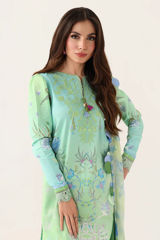 Picture of Roheenaz - Rosette Lawn Collection - 1B-Morning Dew - Unstitched - Available at Raja Sahib