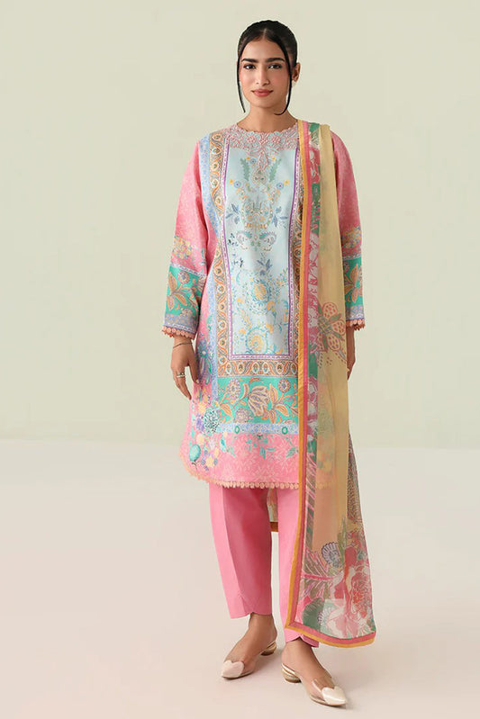 Picture of Roheenaz - Rosette Lawn Collection - 4A-Golden Hour - Unstitched - Available at Raja Sahib