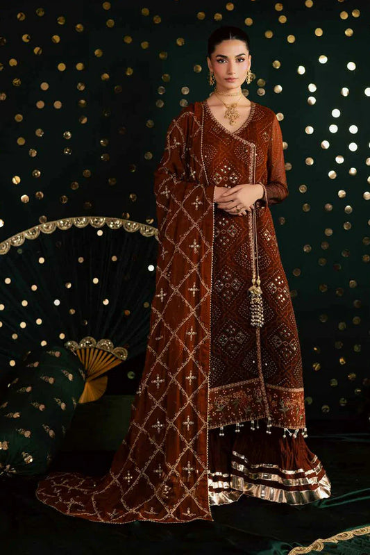 Picture of Nureh - Mukeshkari Embroidered Mukesh Chiffon Collection Vol 1 - MK-19 - Unstitched - Available at Raja Sahib