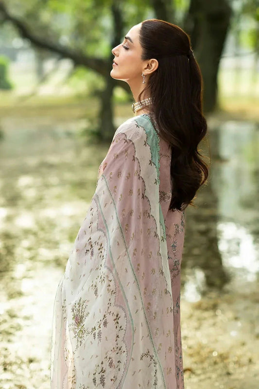 Picture of Elaf - Chikankari Prints With Chiffon Dupatta - ERC-8A SAHAA - Unstitched - Available at Raja Sahib