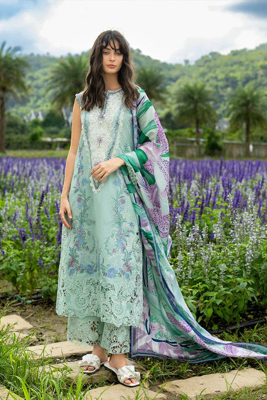 Picture of Mushq - Hemline The Secret Garden - 7B-Hummingbird Haven - Unstitched - Available at Raja Sahib