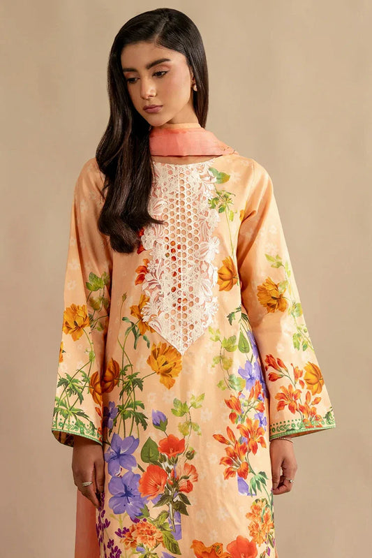 Picture of Asifa & Nabeel - Meraki Spring Summer - Marigold Muse MSSL-11 - Unstitched - Available at Raja Sahib