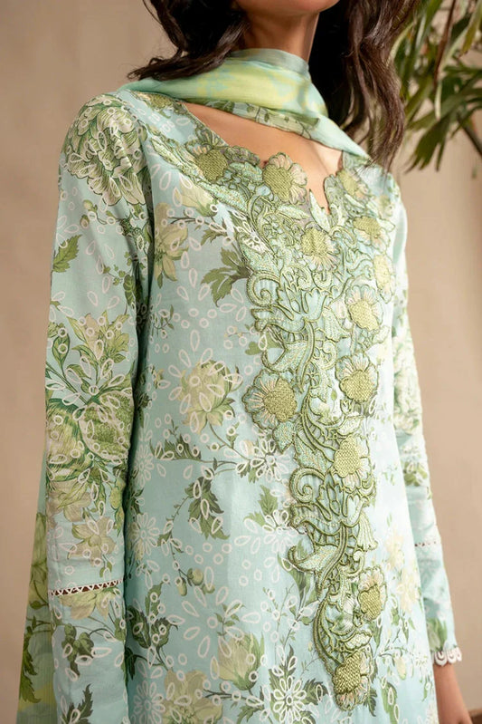 Picture of Asifa & Nabeel - Meraki Spring Summer - Mint Mosaic MSSL-12 - Unstitched - Available at Raja Sahib