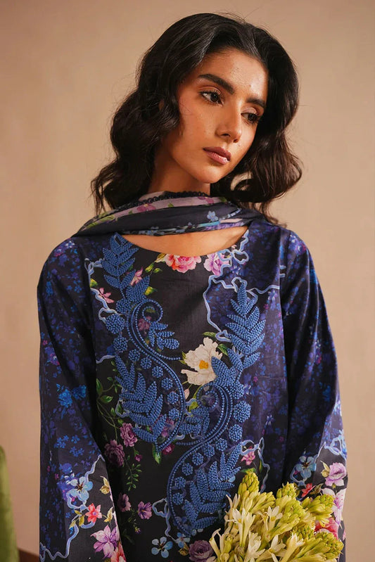 Picture of Asifa & Nabeel - Meraki Spring Summer - Indigo Craft MSSL-04 - Unstitched - Available at Raja Sahib