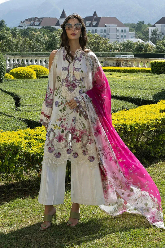 Picture of Elaf - Signature Florals Whispers Collection - ESA-1A DUCHESS - Unstitched - Available at Raja Sahib