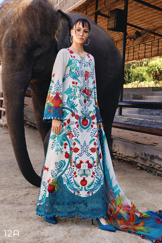 Maria B - Safari Scape M Prints Summer Collection - Design-12A - Unstitched