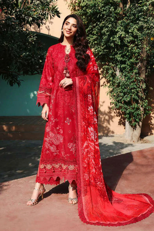 Picture of Roheenaz - Summer Reverie Luxury Lawn Collection - 01-Opaline - Unstitched - Available at Raja Sahib