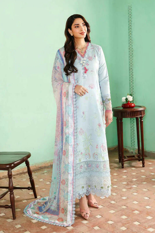 Picture of Roheenaz - Summer Reverie Luxury Lawn Collection - 10-Solenne - Unstitched - Available at Raja Sahib