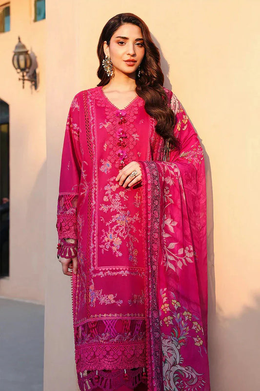 Picture of Roheenaz - Summer Reverie Luxury Lawn Collection - 11-Ivoria - Unstitched - Available at Raja Sahib