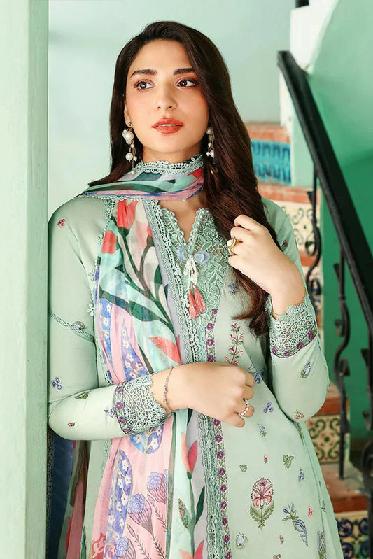 Picture of Roheenaz - Summer Reverie Luxury Lawn Collection - 12-Rosaline - Unstitched - Available at Raja Sahib