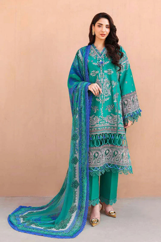 Picture of Roheenaz - Summer Reverie Luxury Lawn Collection - 08-Moonveil - Unstitched - Available at Raja Sahib