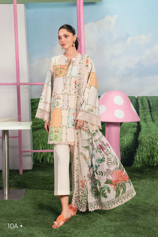 Picture of Maria B - M Basics Spring Summer Edition Vol 1 - Design-10A - Unstitched - Available at Raja Sahib