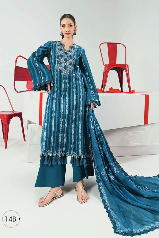 Picture of Maria B - M Basics Spring Summer Edition Vol 1 - Design-14B - Unstitched - Available at Raja Sahib