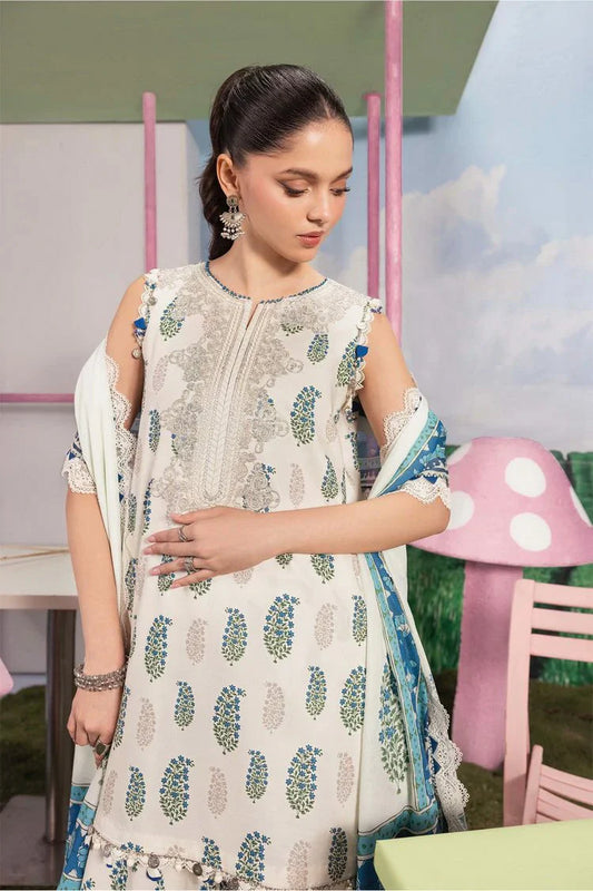 Picture of Maria B - M Basics Spring Summer Edition Vol 1 - Design-5A - Unstitched - Available at Raja Sahib