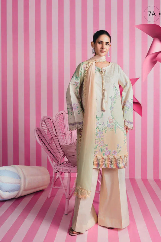 Picture of Maria B - M Basics Spring Summer Edition Vol 1 - Design-7A - Unstitched - Available at Raja Sahib