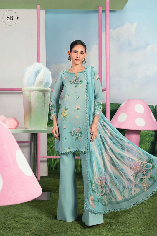 Picture of Maria B - M Basics Spring Summer Edition Vol 1 - Design-8B - Unstitched - Available at Raja Sahib