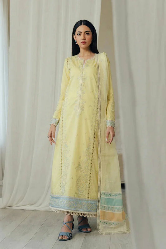 Picture of Afrozeh - Daybreak Summer Lawn Collection - 1146-Dayglow - Unstitched - Available at Raja Sahib