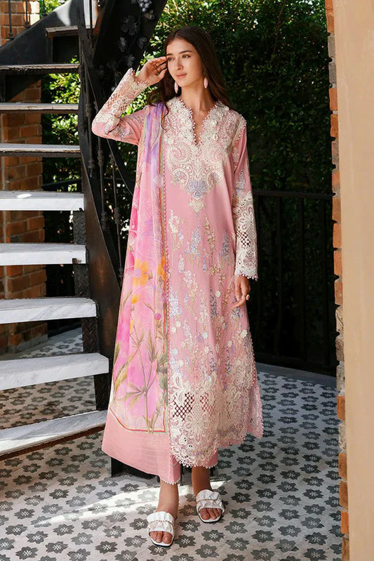 Mushq - A Moi Held by Love Luxury Lawn - 01U-Silent Vows - Unstitched