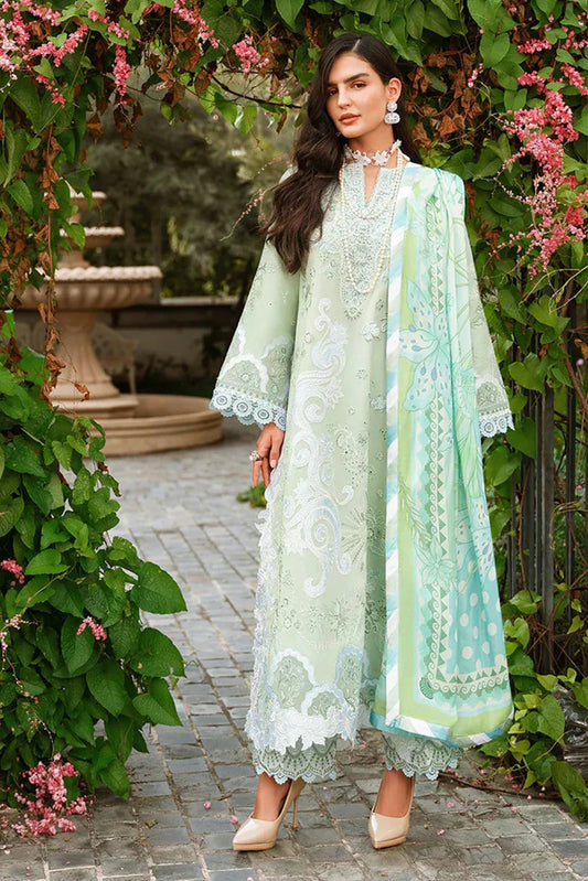 Mushq - A Moi Held by Love Luxury Lawn - 14U-Love Escape - Unstitched