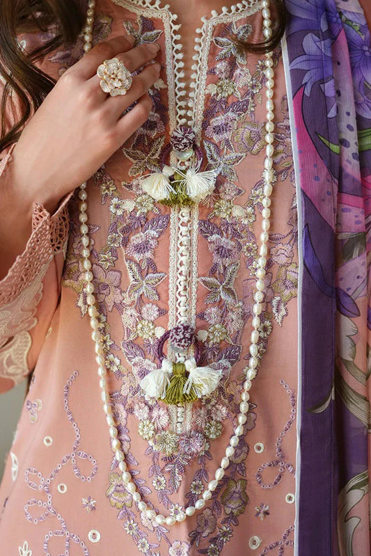 Picture of Mushq - A Moi Held by Love Luxury Lawn - 16U-Daisy Chain - Unstitched - Available at Raja Sahib