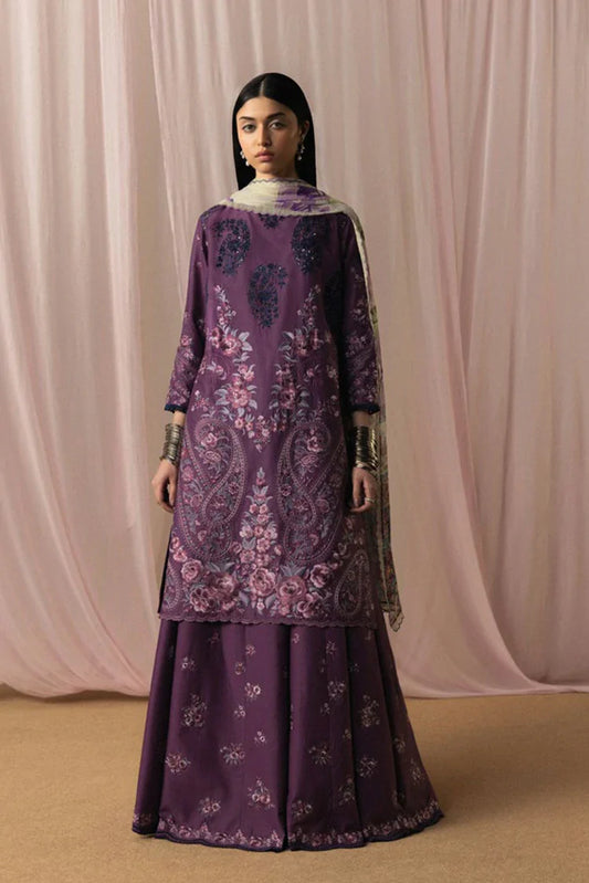 Picture of Zara Shahjahan - Satori Lawn Collection - SUMIRE-D2 - Unstitched - Available at Raja Sahib