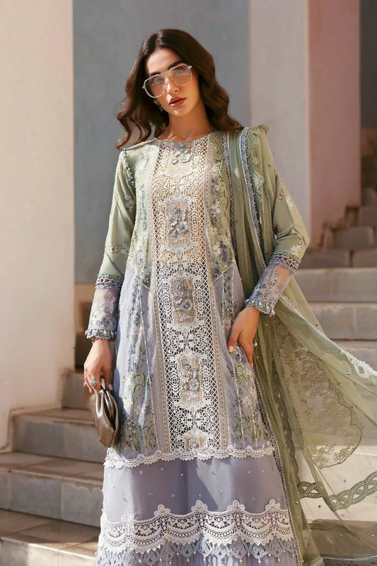 Picture of Maria B - Timeless Elegance Luxury Lawn - Design-6B - Unstitched - Available at Raja Sahib
