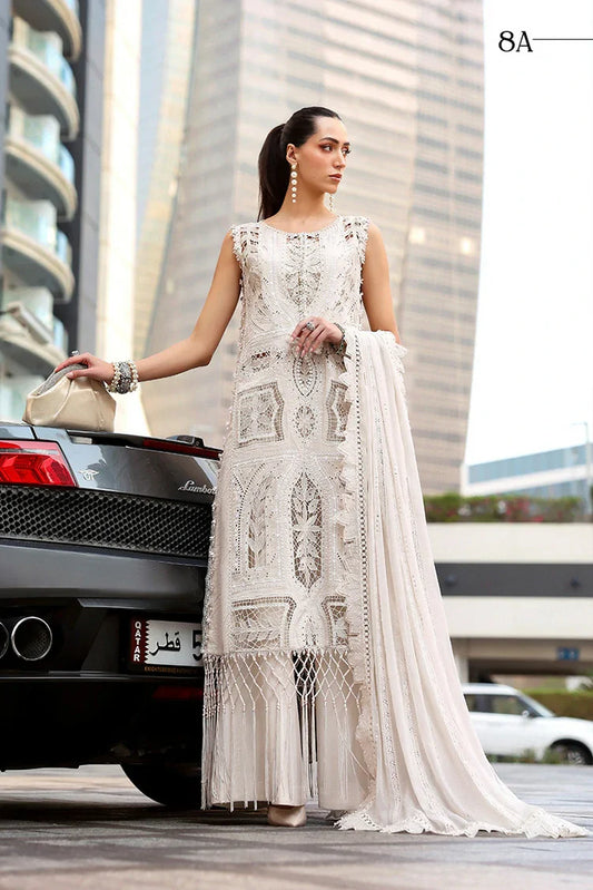 Picture of Maria B - Timeless Elegance Luxury Lawn - Design-8A - Unstitched - Available at Raja Sahib