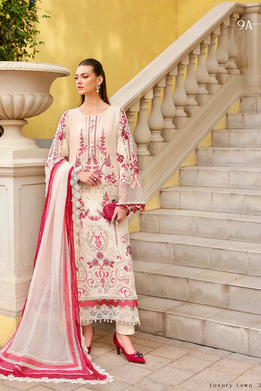 Picture of Maria B - Timeless Elegance Luxury Lawn - Design-9A - Unstitched - Available at Raja Sahib