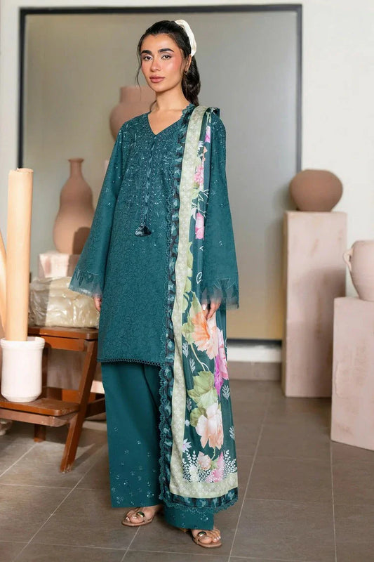 Picture of Nureh - Raha Embroidered Jacquard Lawn Collection Vol 1 - NE-237 - Unstitched - Available at Raja Sahib