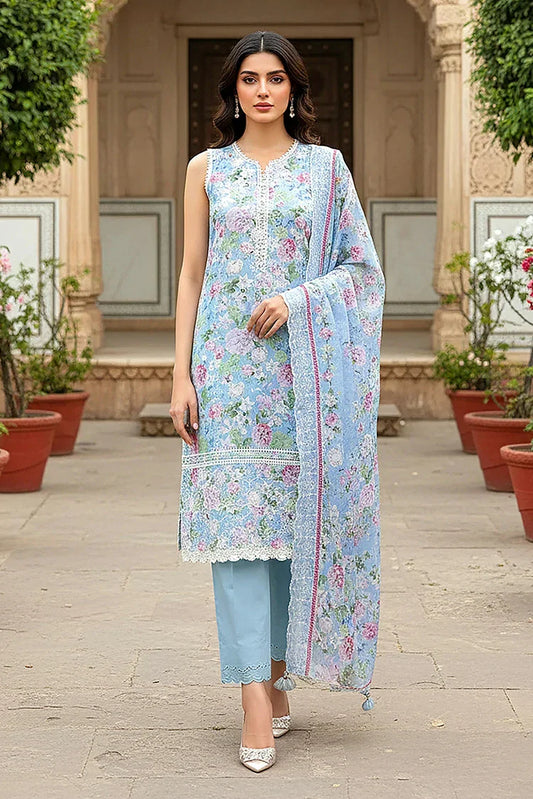 Picture of Lakhany - Chikankari Festive Collection - LG-RL-0408 - Unstitched - Available at Raja Sahib
