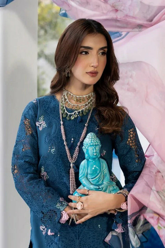 Picture of Gulmina - Dil Kash Luxury Lawn - 10-NAEEMA - Unstitched - Available at Raja Sahib