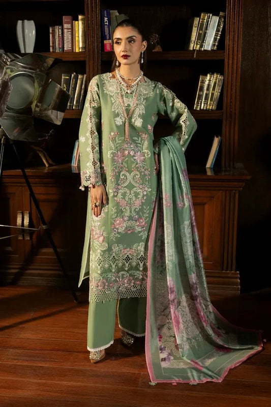 Picture of Gulmina - Dil Kash Luxury Lawn - 08-SABA - Unstitched - Available at Raja Sahib