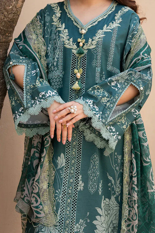 Picture of Roheenaz - Summer in Bloom Printed Vol 3 - 3B-Gardenia Veil - Unstitched - Available at Raja Sahib