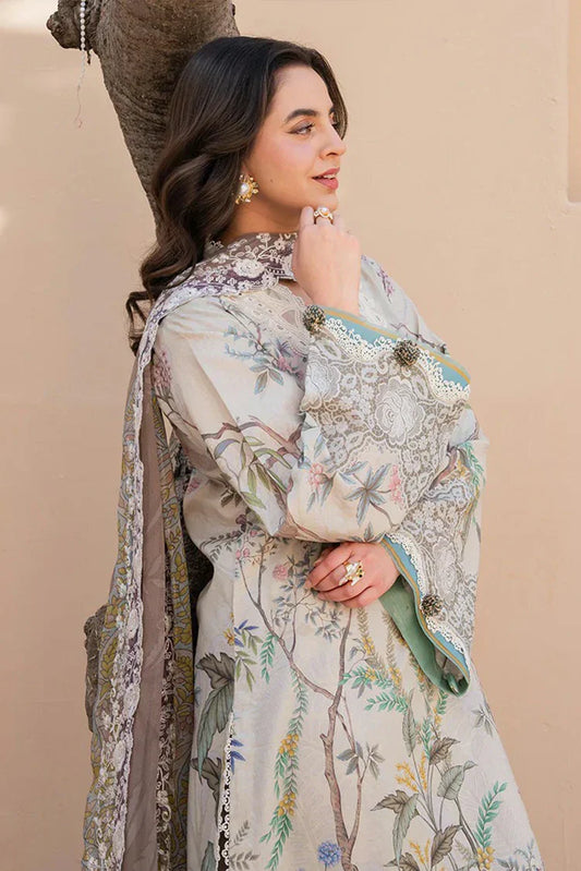 Picture of Roheenaz - Summer in Bloom Printed Vol 3 - 4B-Flora Grace - Unstitched - Available at Raja Sahib