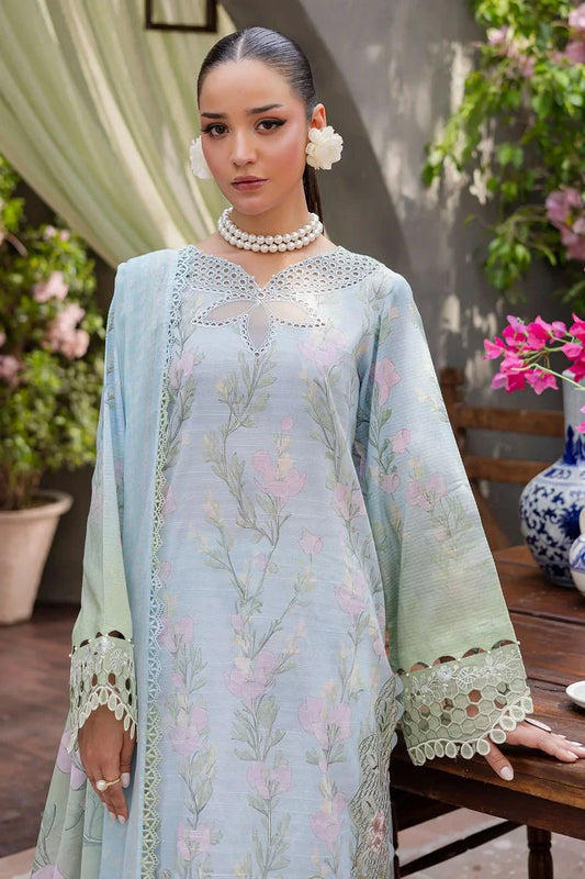 Picture of Nureh - Bloom Embroidered and Printed Lawn Collection Vol 1 - BL-07 - Unstitched - Available at Raja Sahib
