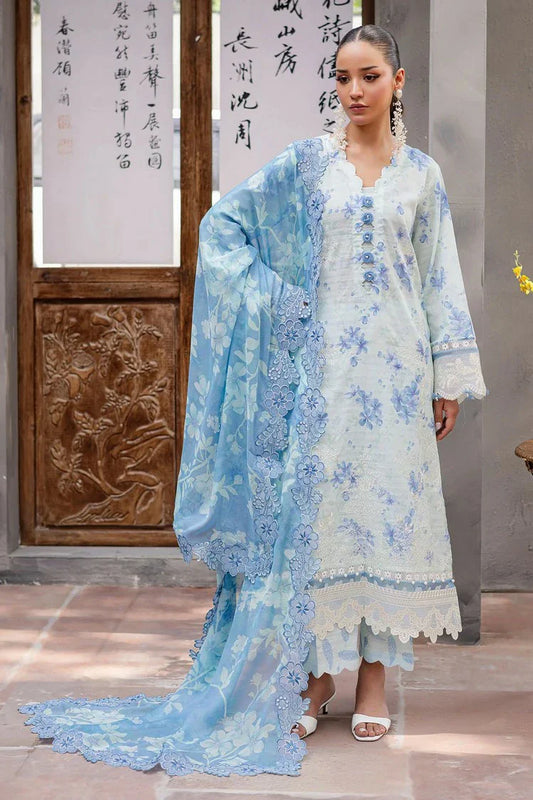 Picture of Nureh - Bloom Embroidered and Printed Lawn Collection Vol 1 - BL-09 - Unstitched - Available at Raja Sahib