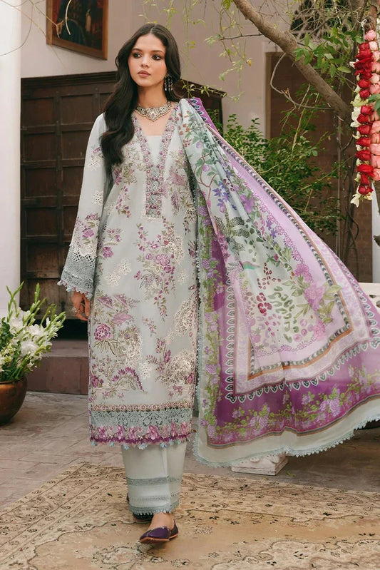 Picture of Kahf - Ek Fasana Luxury Lawn - KLB-6B BANAFSHA - Unstitched - Available at Raja Sahib