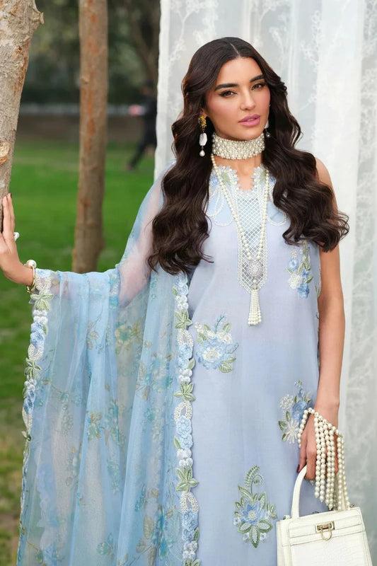 Picture of Maryam Hussain - A Floral Tale Lawn - L26-05-Frost - Unstitched - Available at Raja Sahib