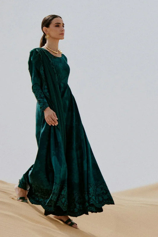 Picture of Saira Rizwan - Luxury Unstitched - ZOMOROD-SRL26-10 - Unstitched - Available at Raja Sahib