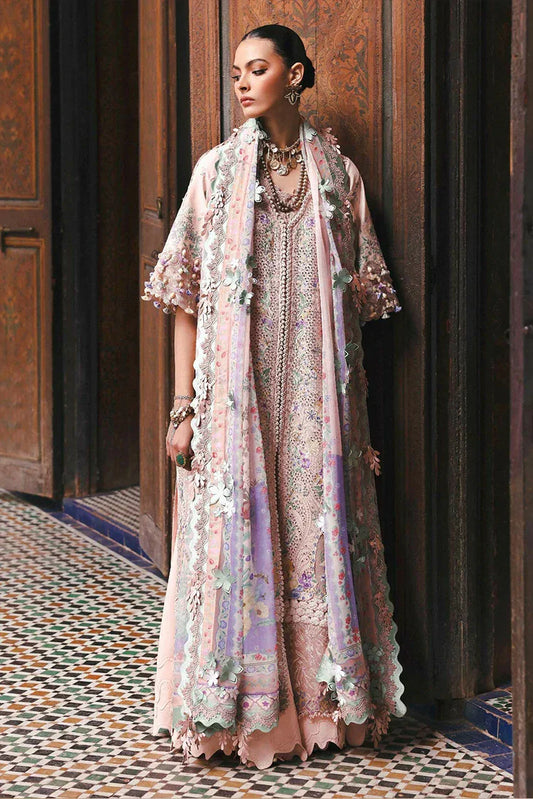 Republic Womenswear - Reine Luxury Eid Lawn - SL1-26-D1B-Dahlia - Unstitched