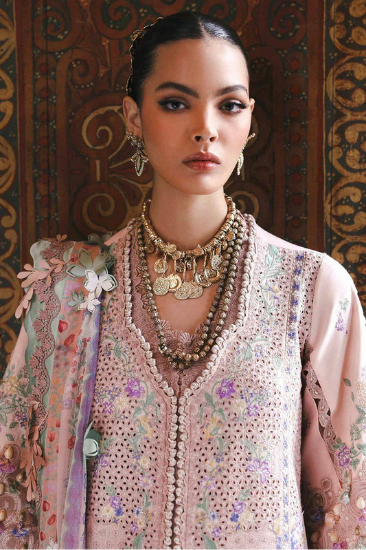 Picture of Republic Womenswear - Reine Luxury Eid Lawn - SL1-26-D1B-Dahlia - Unstitched - Available at Raja Sahib