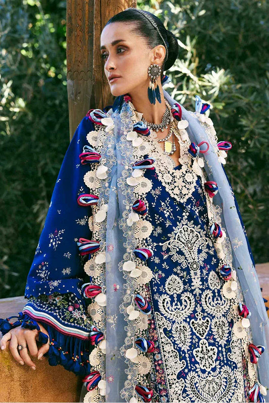 Picture of Republic Womenswear - Reine Luxury Eid Lawn - SL1-26-D4A-Sia - Unstitched - Available at Raja Sahib