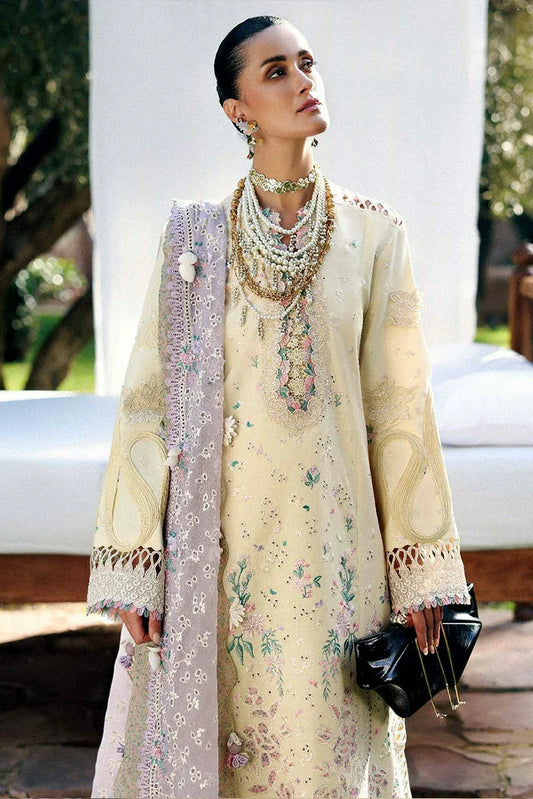 Picture of Republic Womenswear - Reine Luxury Eid Lawn - SL1-26-D7B-Lumi - Unstitched - Available at Raja Sahib
