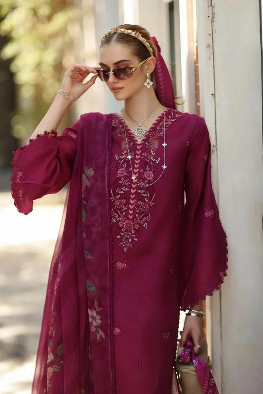 Picture of Noor by Saadia Asad - Noor Eid Luxe Printskhaas - Design 3A - Unstitched - Available at Raja Sahib