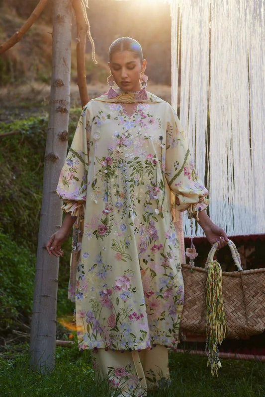 Zaha - Meili Festive Lawn - JI? (?) (ZL26-12 B) - Unstitched