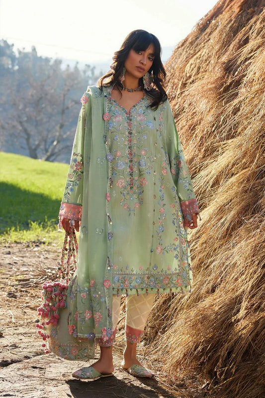 Zaha - Meili Festive Lawn - RUÌM?I ?? (ZL26-01 B) - Unstitched