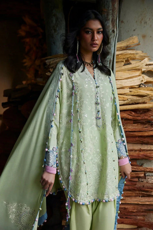 Zaha - Meili Festive Lawn - RÙYÁ ?? (ZL26-02 A) - Unstitched